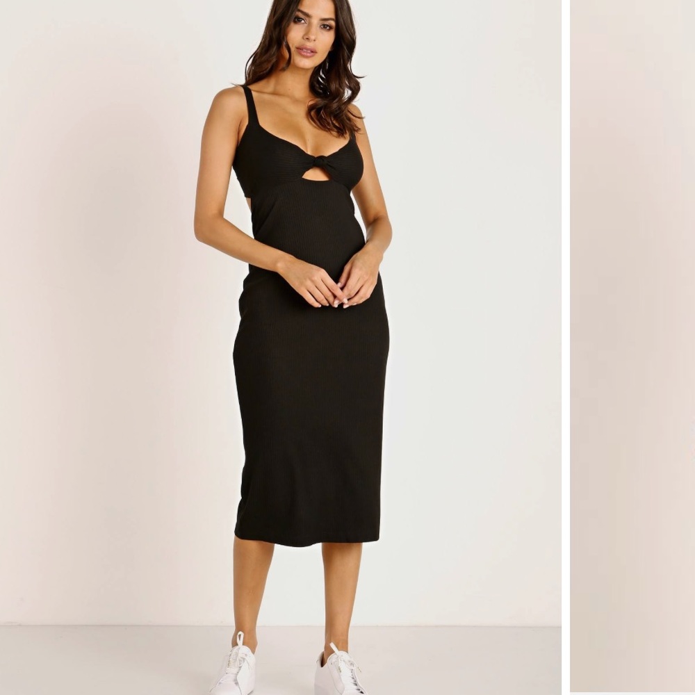 L*space black bodycon dress in small
